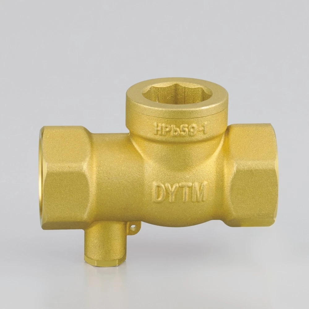 503-1- DUNYUN Factory Directly Manual Brass Horizontal Check Valve with Temperature Sensing Female Thread for Water Media Applications 503-1- DUNYUN Factory Directly Manual Brass Horizontal Check Valve with Temperature Sensing Female Thread for Water Media Applications